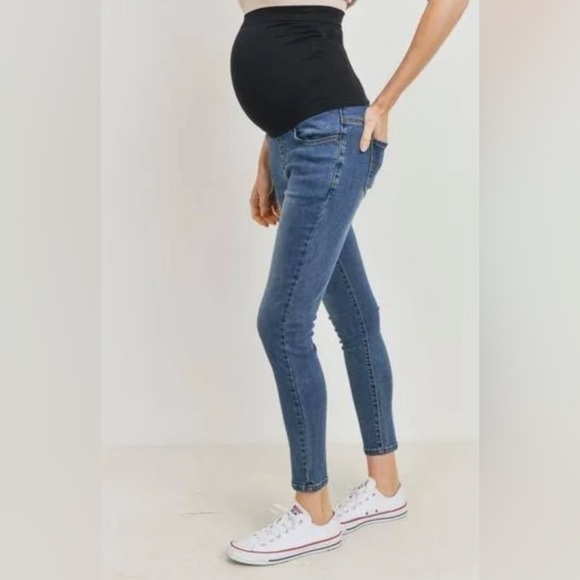 Maternity Jeans Hello Miz Skinny Jeans Size M NWT Baby Bump Mom Jean - Picture 2 of 4